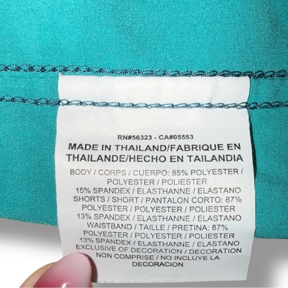 NIKE GOLF TOUR PERFORMANCE Dri-Fit Skort - XL Teal / Green Polka Dot - Picture 12 of 12